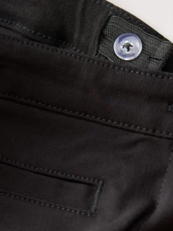 Black Shorter Length School Skinny Stretch Trousers (3-18yrs)