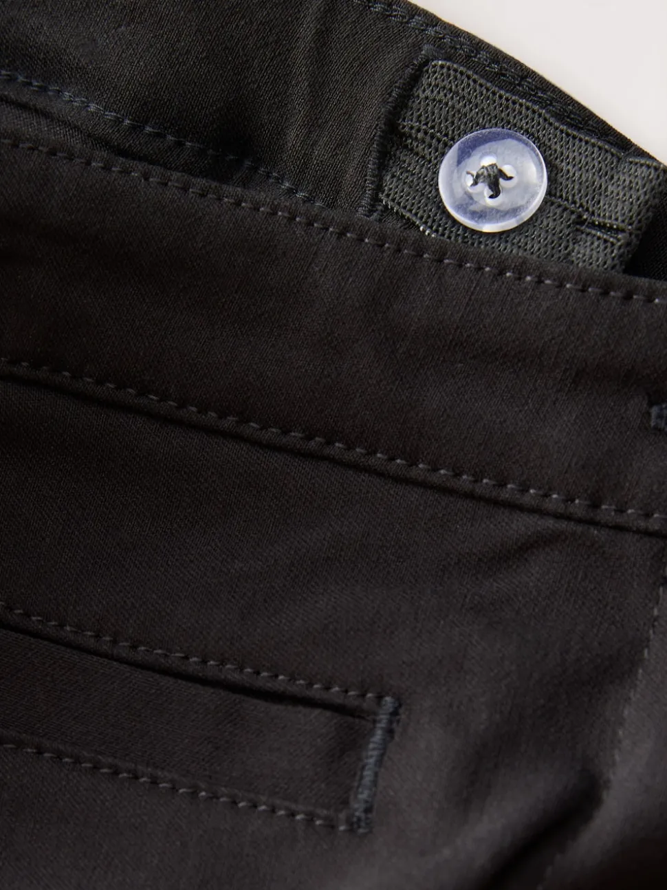 Black Shorter Length School Skinny Stretch Trousers (3-18yrs)