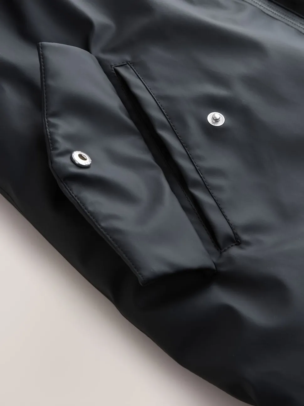 Black Shower Resistant Wadded Coat (3-16yrs)