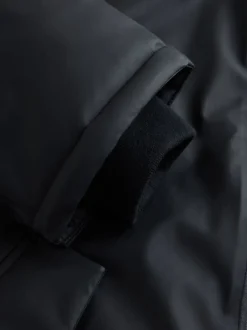 Black Shower Resistant Wadded Coat (3-16yrs)