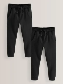 Black Skinny Fit Joggers 2 Pack (3-16yrs)