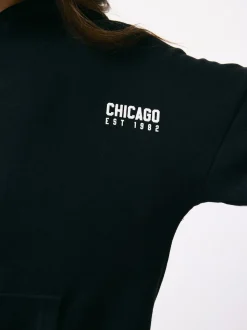 Black Slogan Hoodie (3-16yrs)
