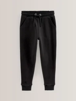 Black Soft Jersey Regular Fit Joggers (3-16yrs)