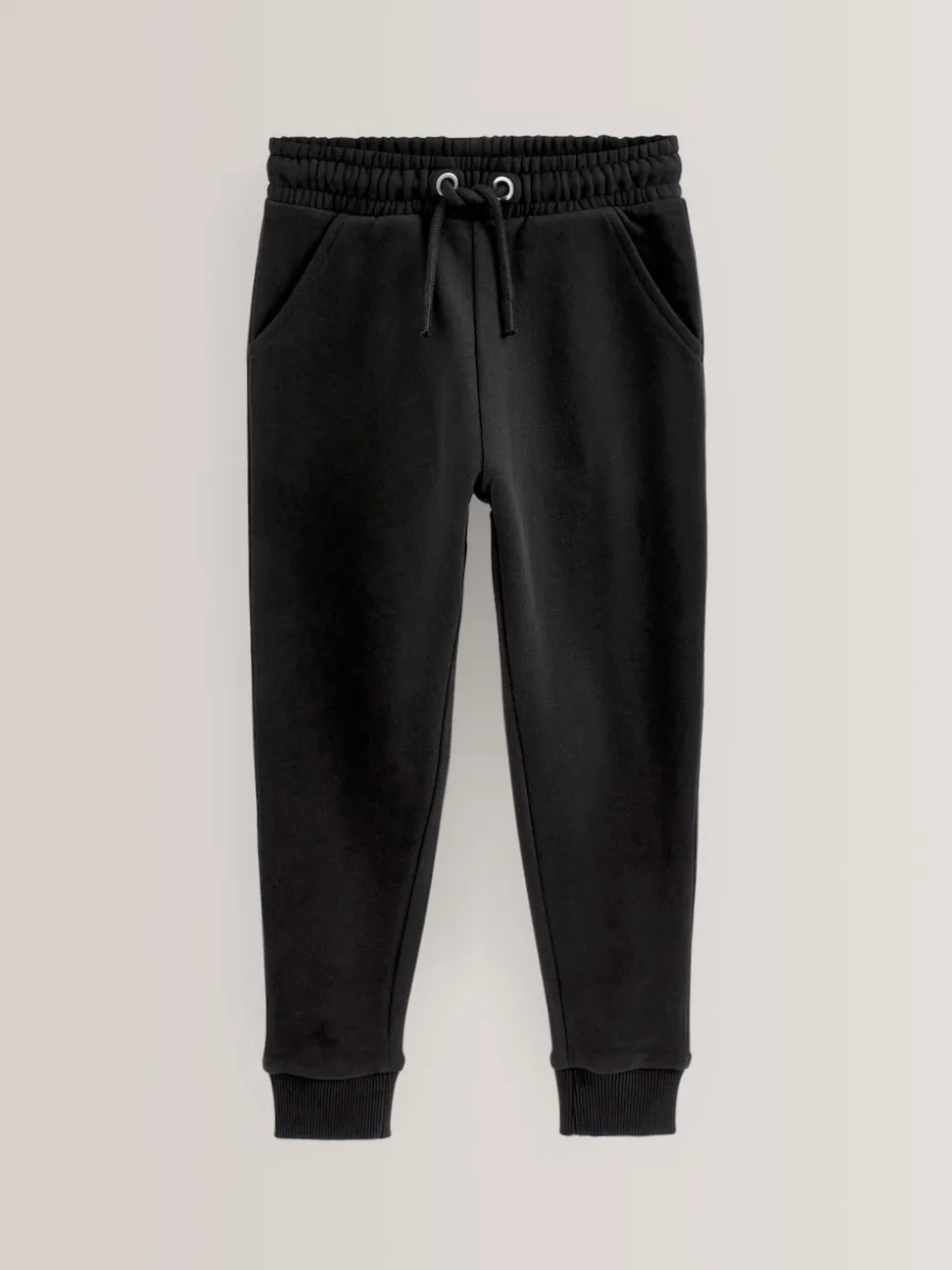 Black Soft Jersey Regular Fit Joggers (3-16yrs)