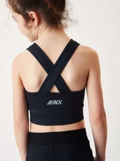 Black Sports Crop Top (5-16yrs)
