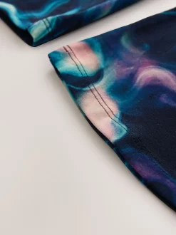 Black Swirl Flare Leggings (3-16yrs)