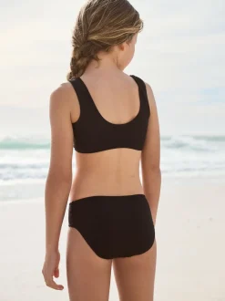 Black Textured Bikini (3-16yrs)