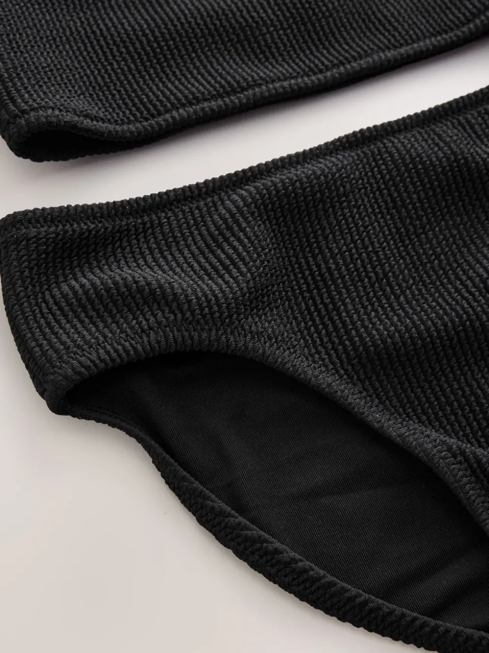 Black Textured Bikini (3-16yrs)