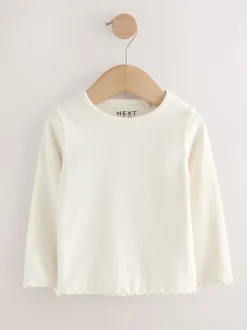 Black/White Long Sleeve Rib Tops 5 Pack (3mths-7yrs)