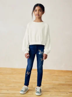 Black/White Boxy Long Sleeve 100% Cotton Sweat Tops 3 Pack (3-16yrs)