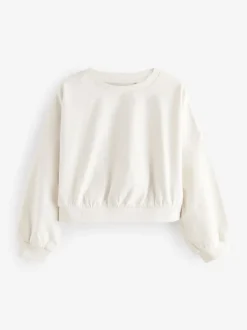 Black/White Boxy Long Sleeve 100% Cotton Sweat Tops 3 Pack (3-16yrs)