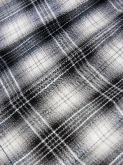 Black/White Check Pleated Skirt (3-16yrs)