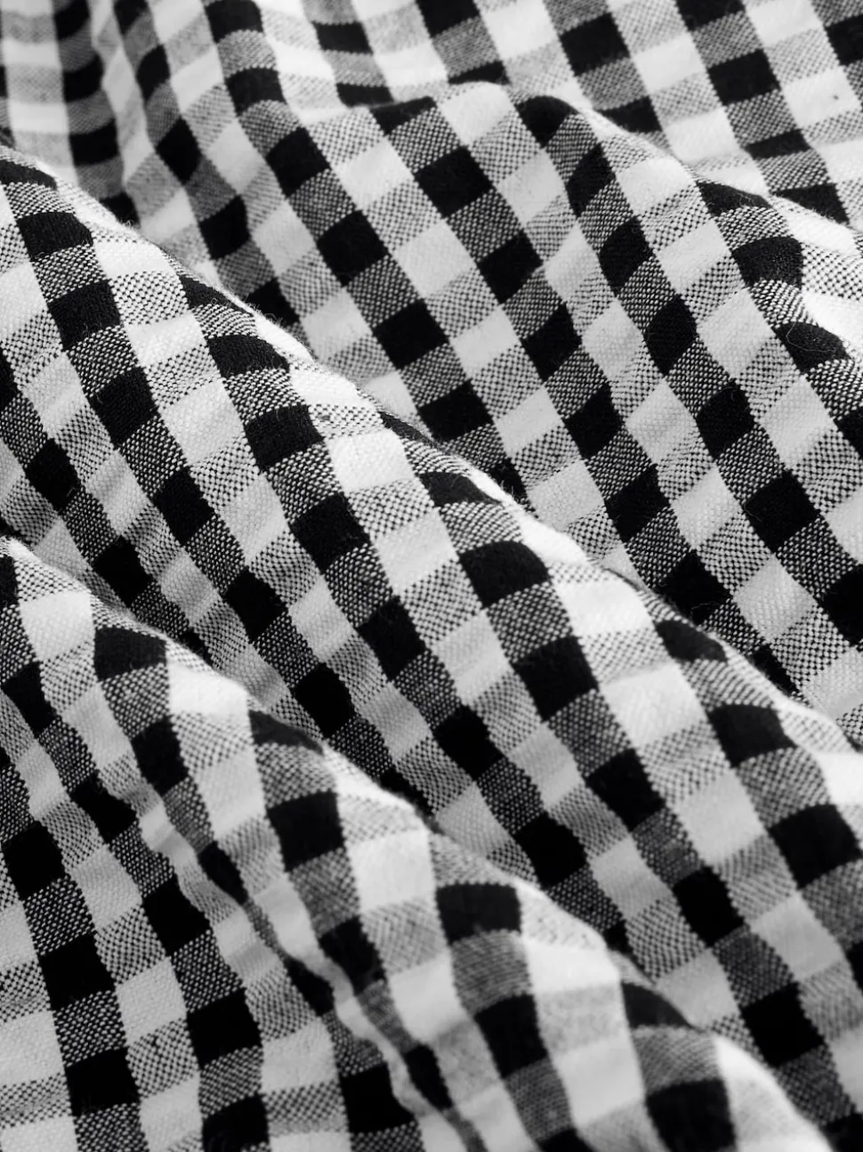 Black/White Gingham Pull On Barrel Trousers (3-16yrs)