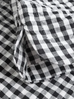 Black/White Gingham Pull On Shorts (3-16yrs)