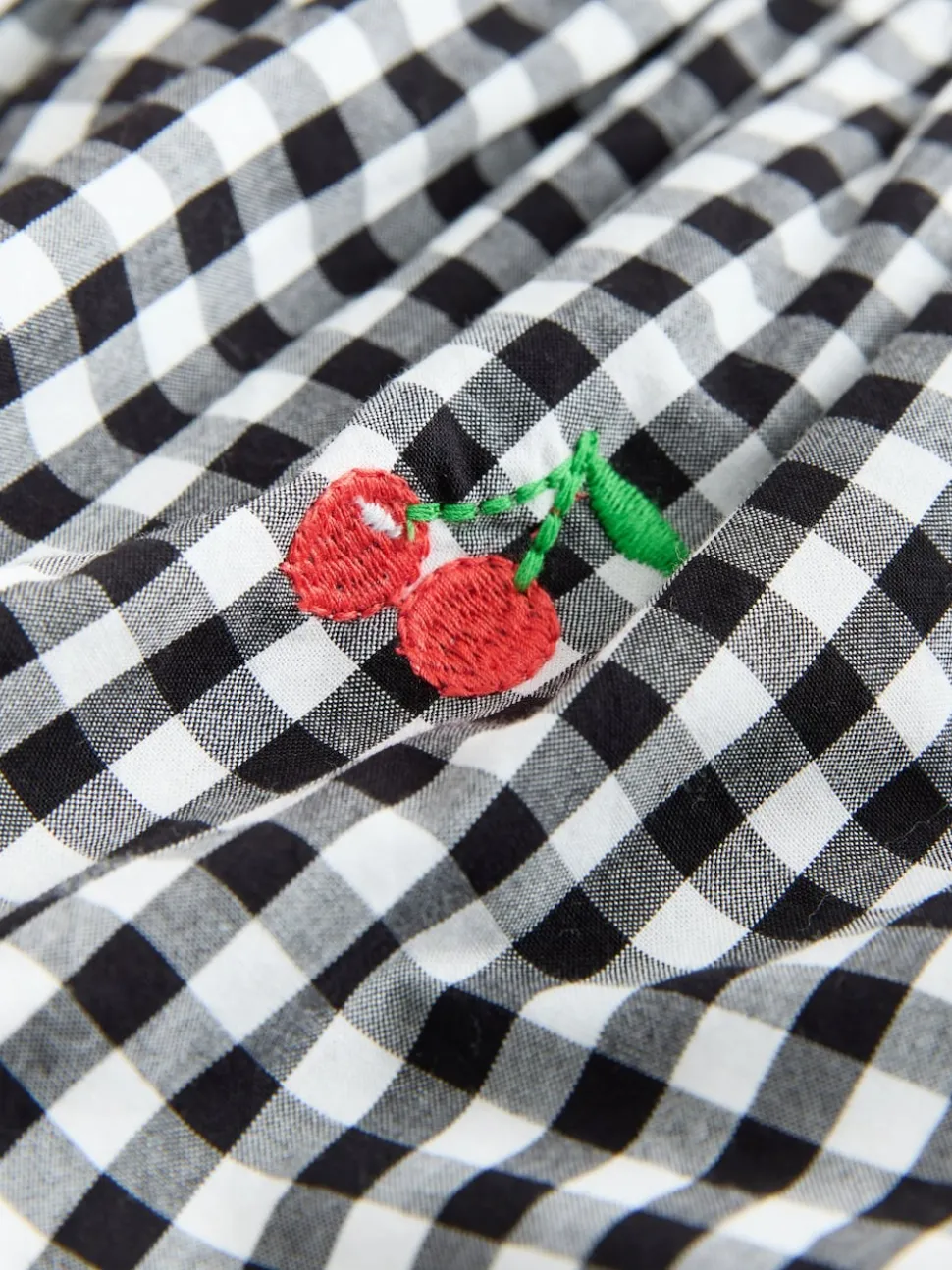 Black/White Gingham Sleeveless Playsuit (3mths-7yrs)