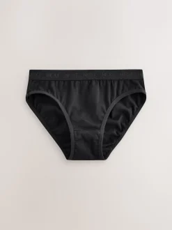 Black/White/Grey Bikini Briefs 7 Pack (5-16yrs)
