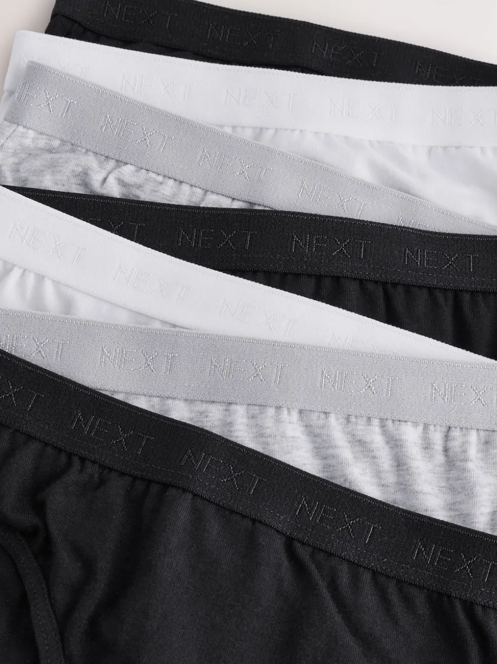 Black/White/Grey Bikini Briefs 7 Pack (5-16yrs)