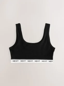 Black/White/Grey Crop Tops 3 Pack (5-16yrs)