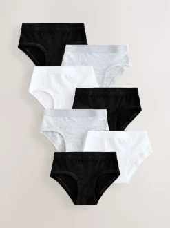 Black/White/Grey Hipsters 7 Pack (2-16yrs)