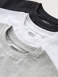 Black/White/Grey Oversized T-Shirts 3 Pack (3-16yrs)