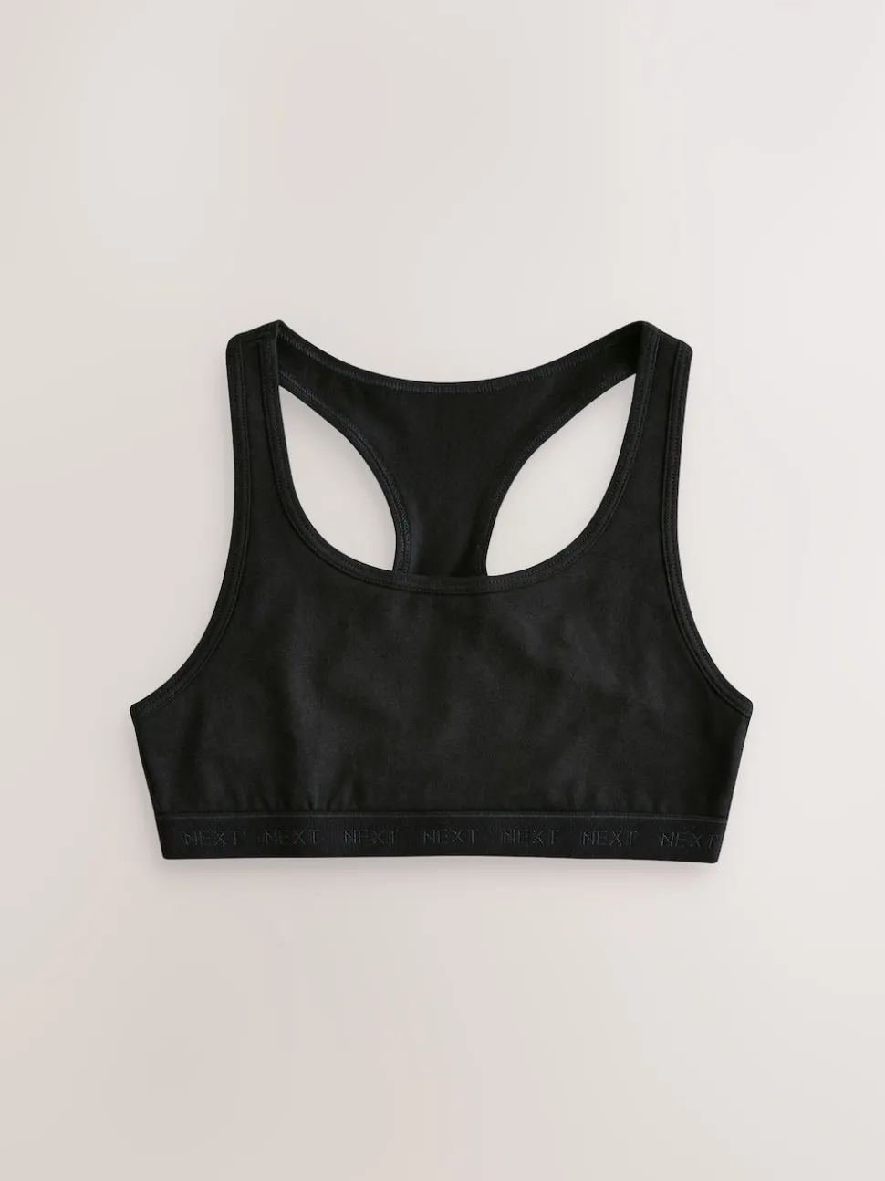 Black/White/Grey Racer Back Crop Tops 3 Pack (5-16yrs)