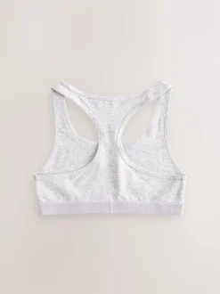 Black/White/Grey Racer Back Crop Tops 3 Pack (5-16yrs)