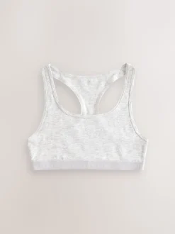 Black/White/Grey Racer Back Crop Tops 3 Pack (5-16yrs)
