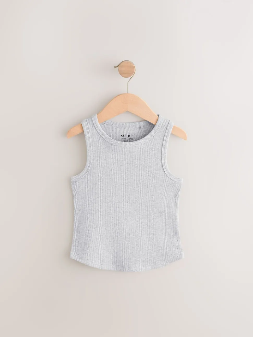 Black/White/Grey Rib Vest 3 Pack (3-16yrs)