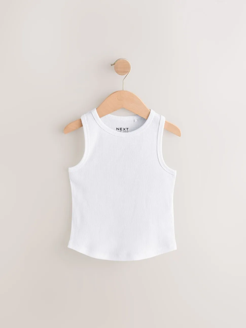 Black/White/Grey Rib Vest 3 Pack (3-16yrs)