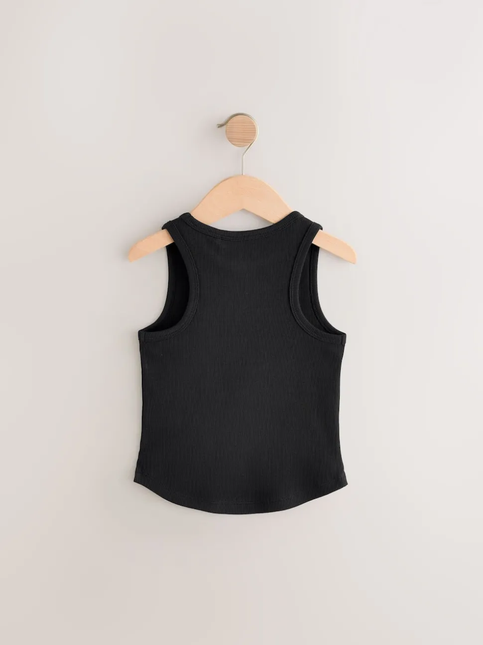Black/White/Grey Rib Vest 3 Pack (3-16yrs)