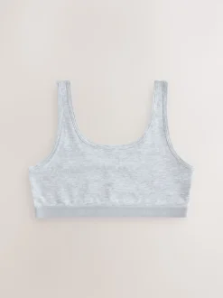 Black/White/Grey Scoop Crop Tops 3 Pack (5-16yrs)