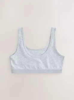 Black/White/Grey Scoop Crop Tops 3 Pack (5-16yrs)