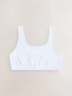 Black/White/Grey Scoop Crop Tops 3 Pack (5-16yrs)