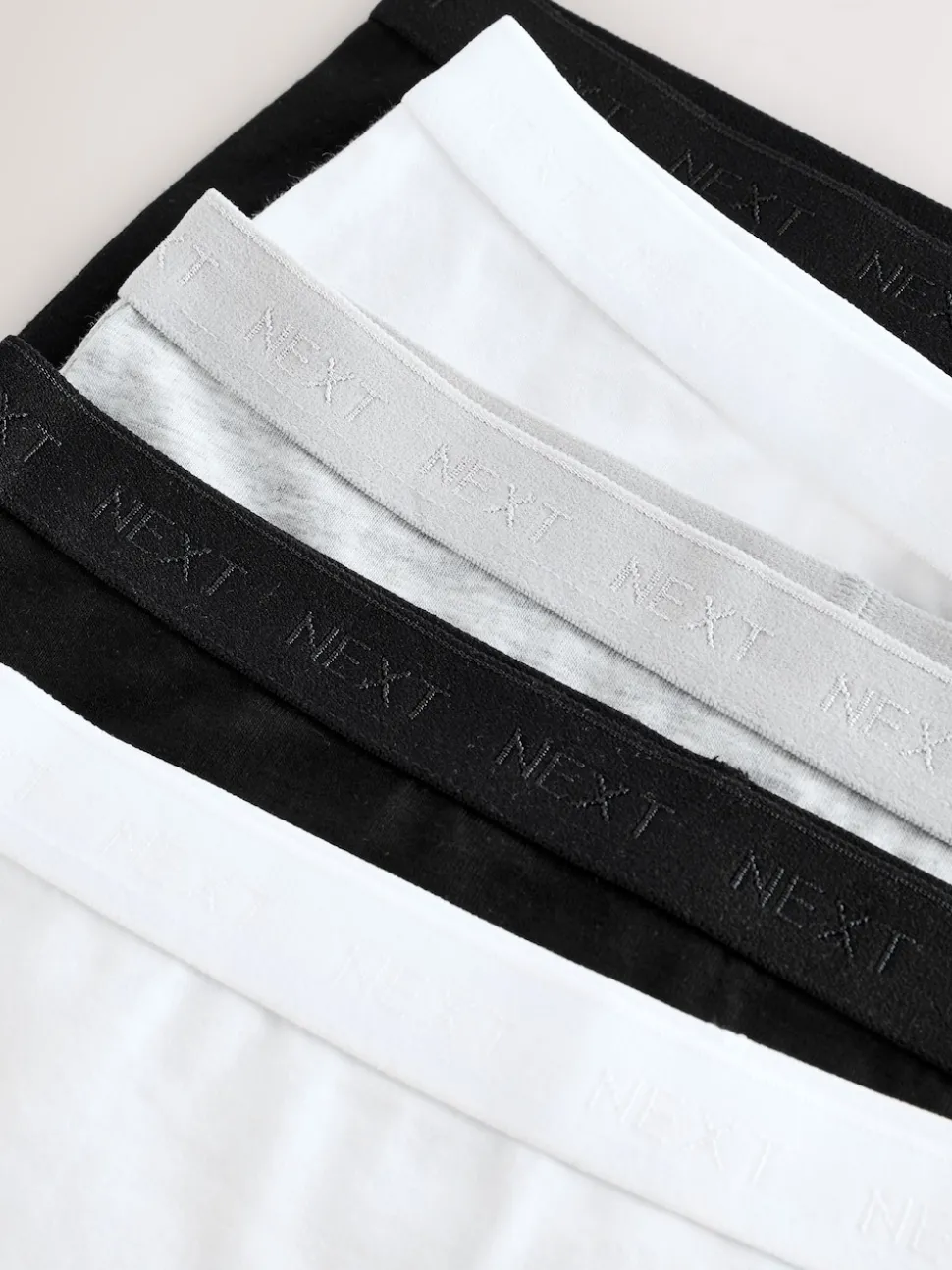 Black/White/Grey Short Briefs 5 Pack (2-16yrs)