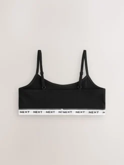 Black/White/Grey Strappy Crop Tops 7 Pack (5-16yrs)