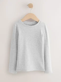 Black/White Long Sleeve Ribbed Tops 3 Pack (3-16yrs)