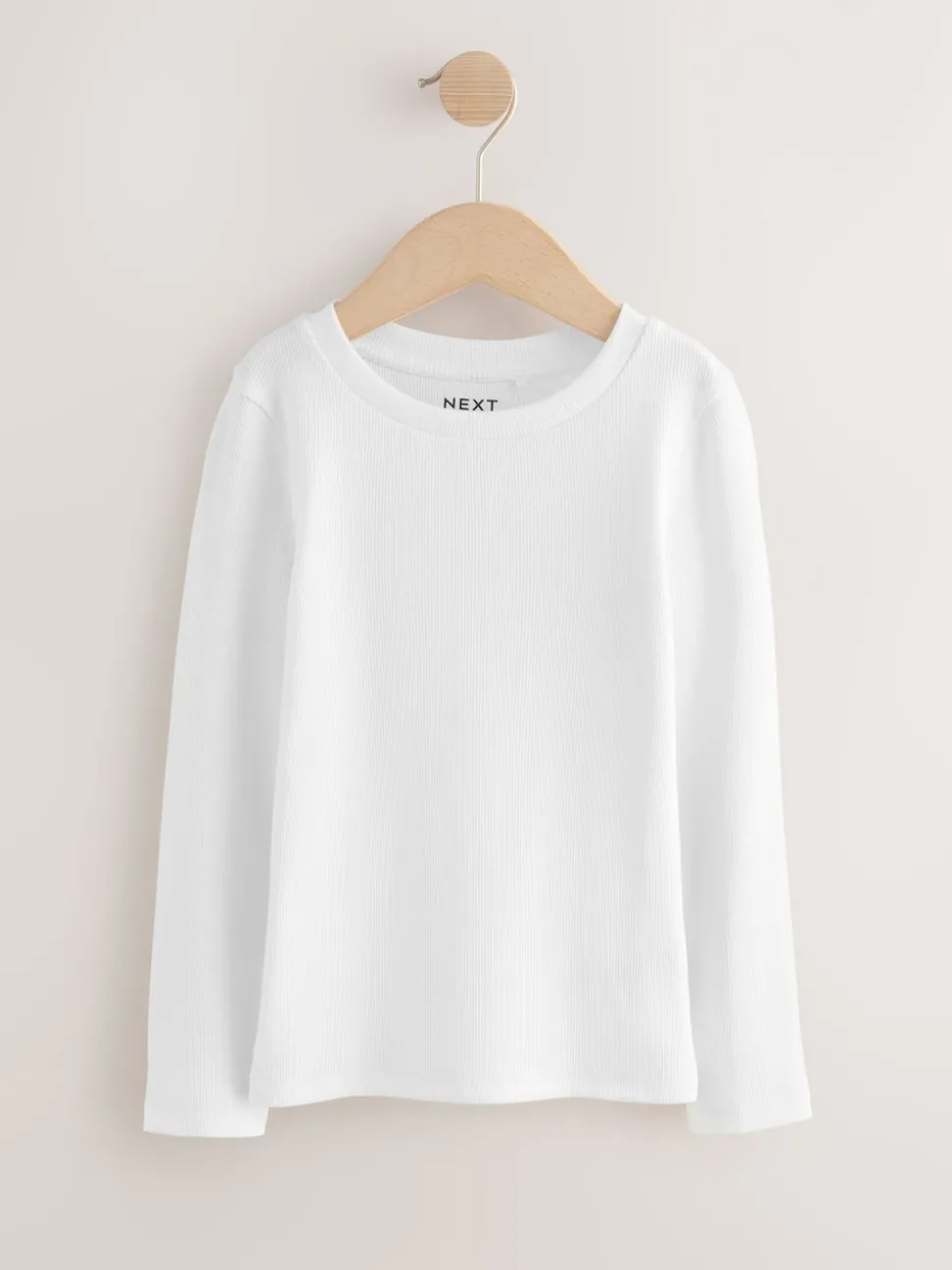 Black/White Long Sleeve Ribbed Tops 3 Pack (3-16yrs)