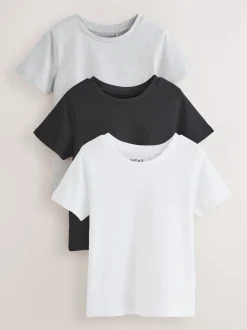 Black/White 3 Pack T-Shirts (3-16yrs)