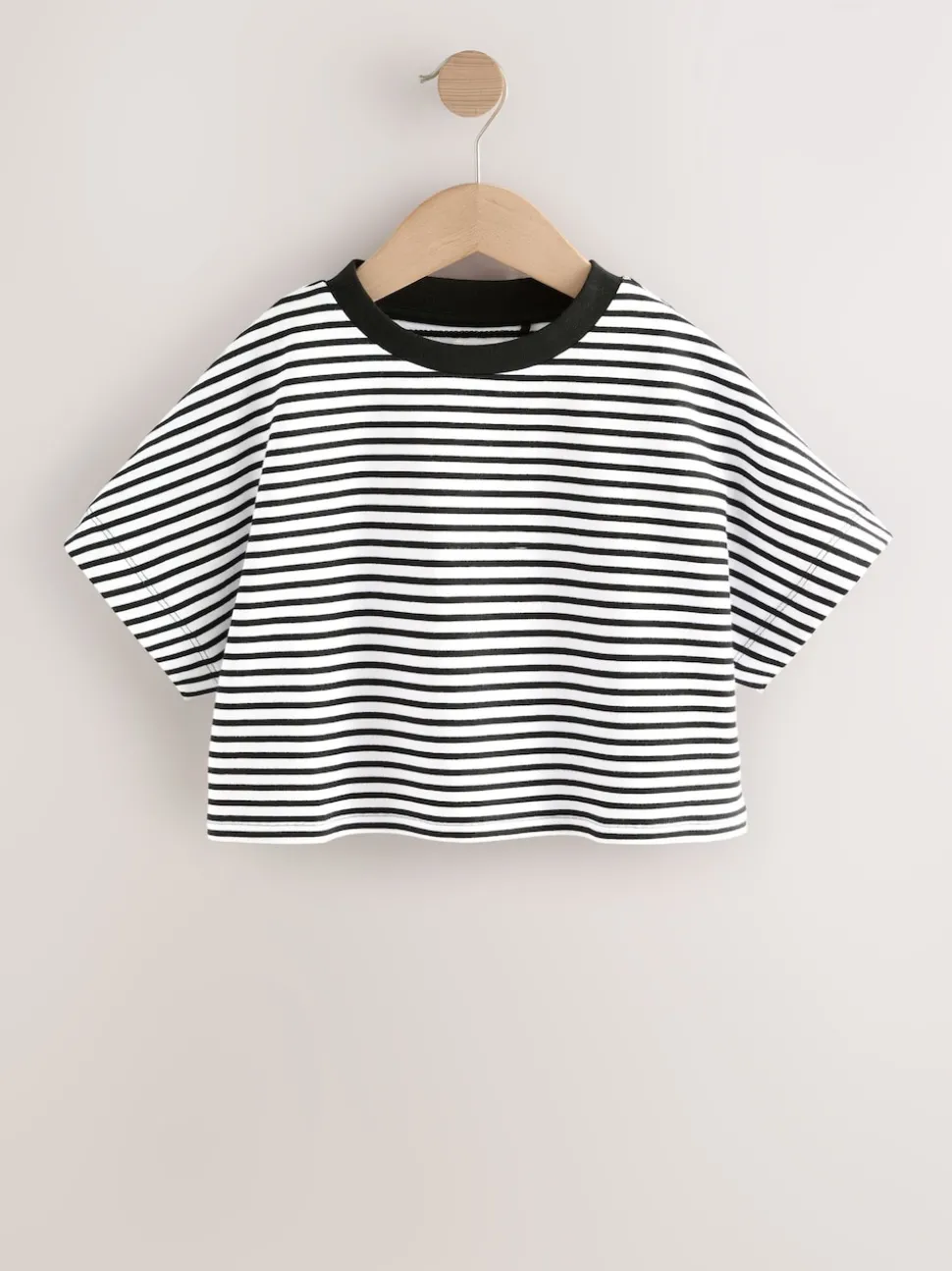Black/White Stripe Boxy T-Shirt (3-16yrs)