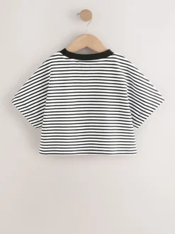 Black/White Stripe Boxy T-Shirt (3-16yrs)