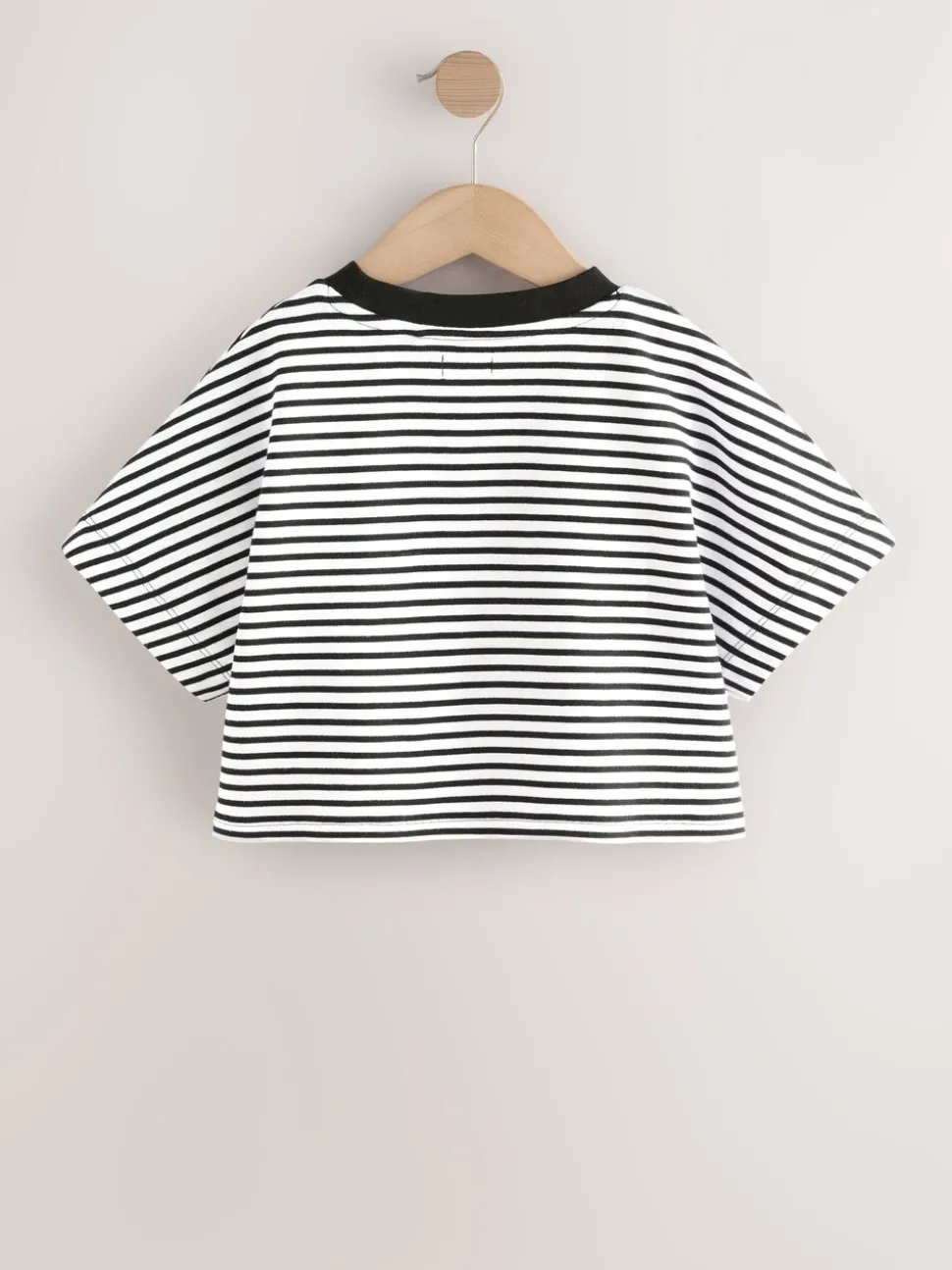 Black/White Stripe Boxy T-Shirt (3-16yrs)