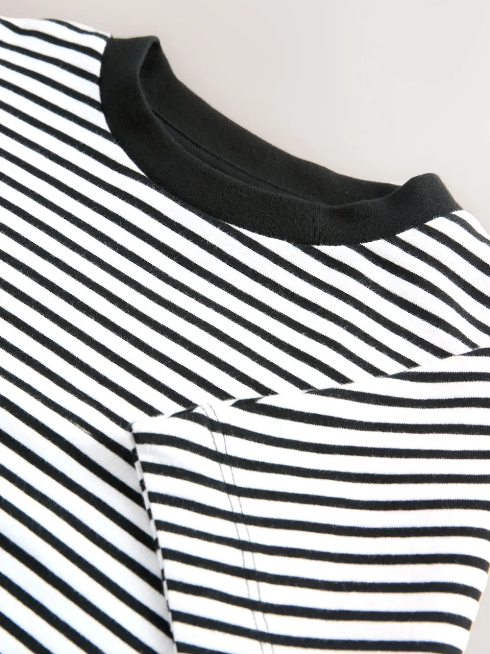 Black/White Stripe Boxy T-Shirt (3-16yrs)