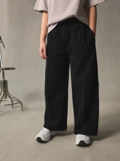 Black Wide Leg Joggers (3-16yrs)