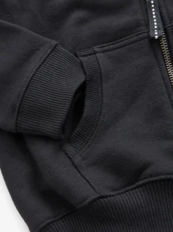 Black Zip Through Hoodie And Joggers School Sports Set (3-16yrs)