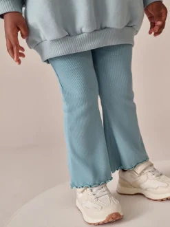 Blue Bow Sweatshirt & Flare Leggings Set (3mths-7yrs)