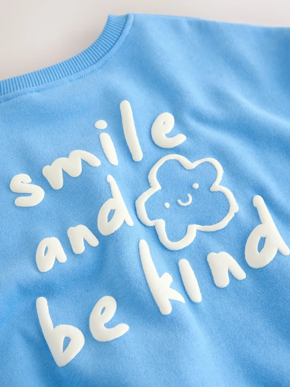 Blue Flower Crew Neck Sweatshirt (3mths-7yrs)