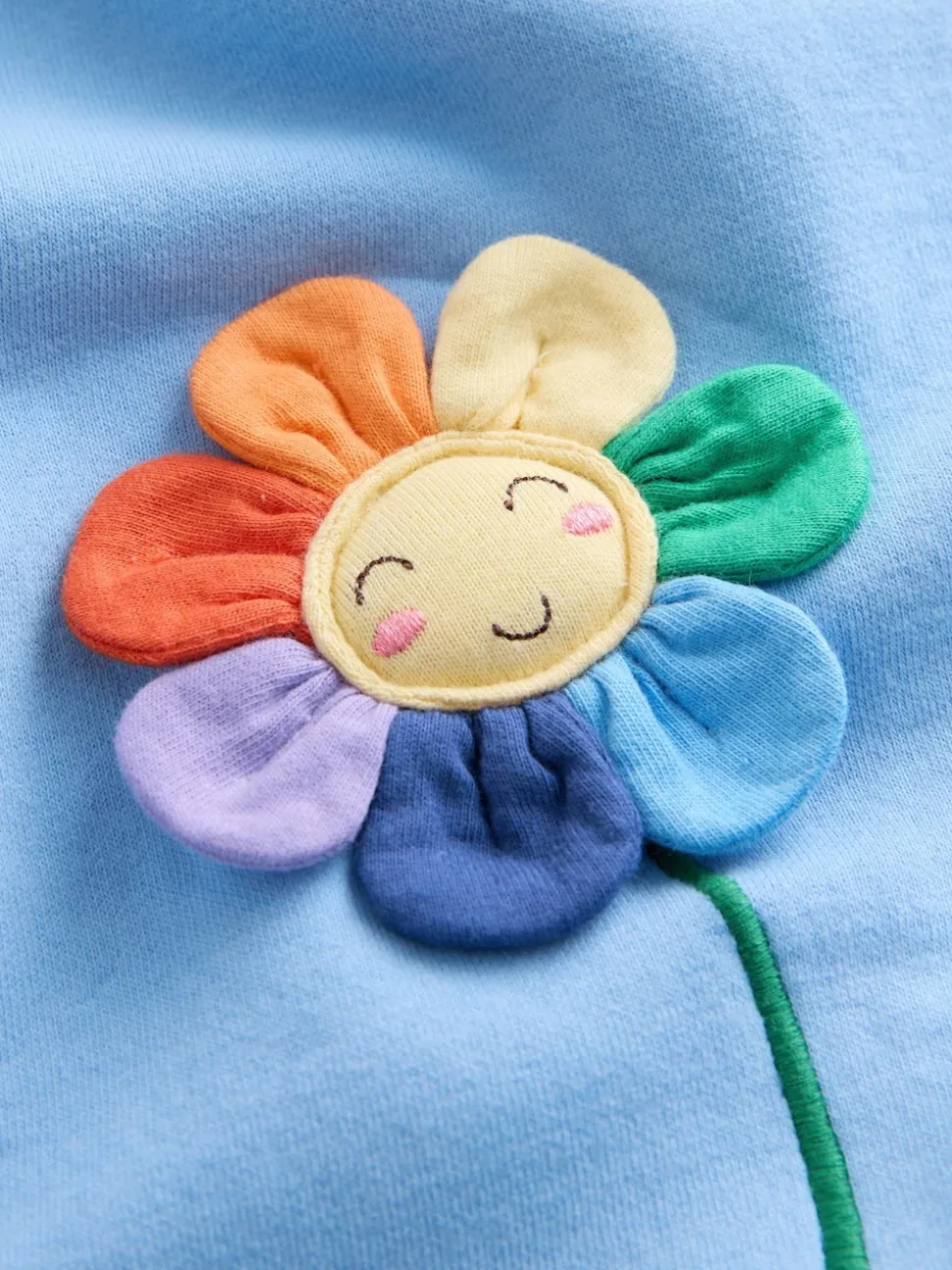 Blue Flower Relaxed Sweat Dress (3mths-7yrs)