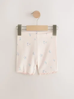 Blue Ribbed Shorts 5 Pack (3mths-7yrs)