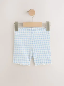 Blue Ribbed Shorts 5 Pack (3mths-7yrs)