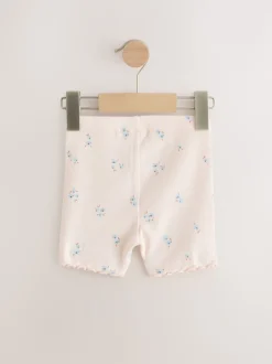 Blue Ribbed Shorts 5 Pack (3mths-7yrs)